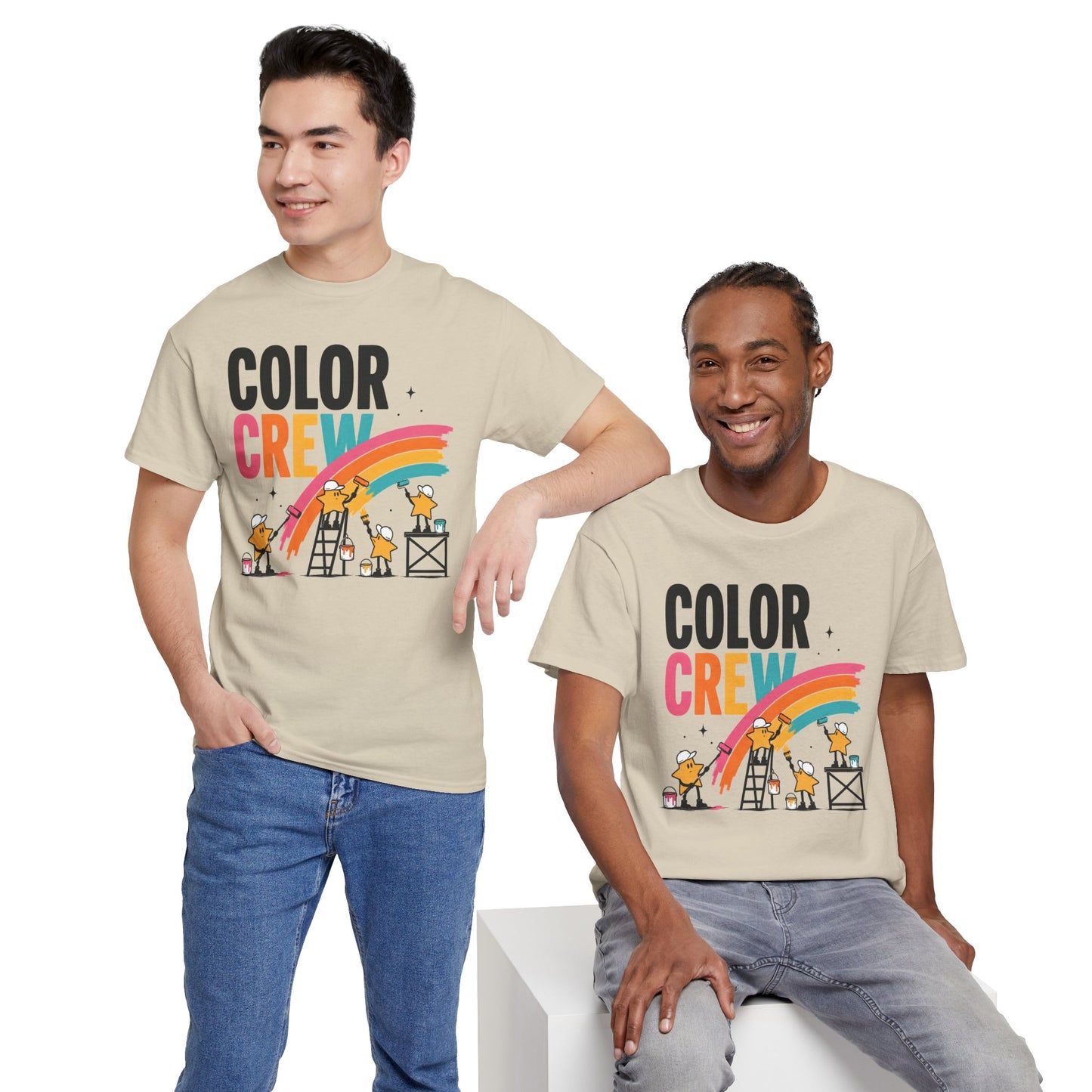 Color Crew Pop Art Tee — Stars Painting the Sky Graphic Tee