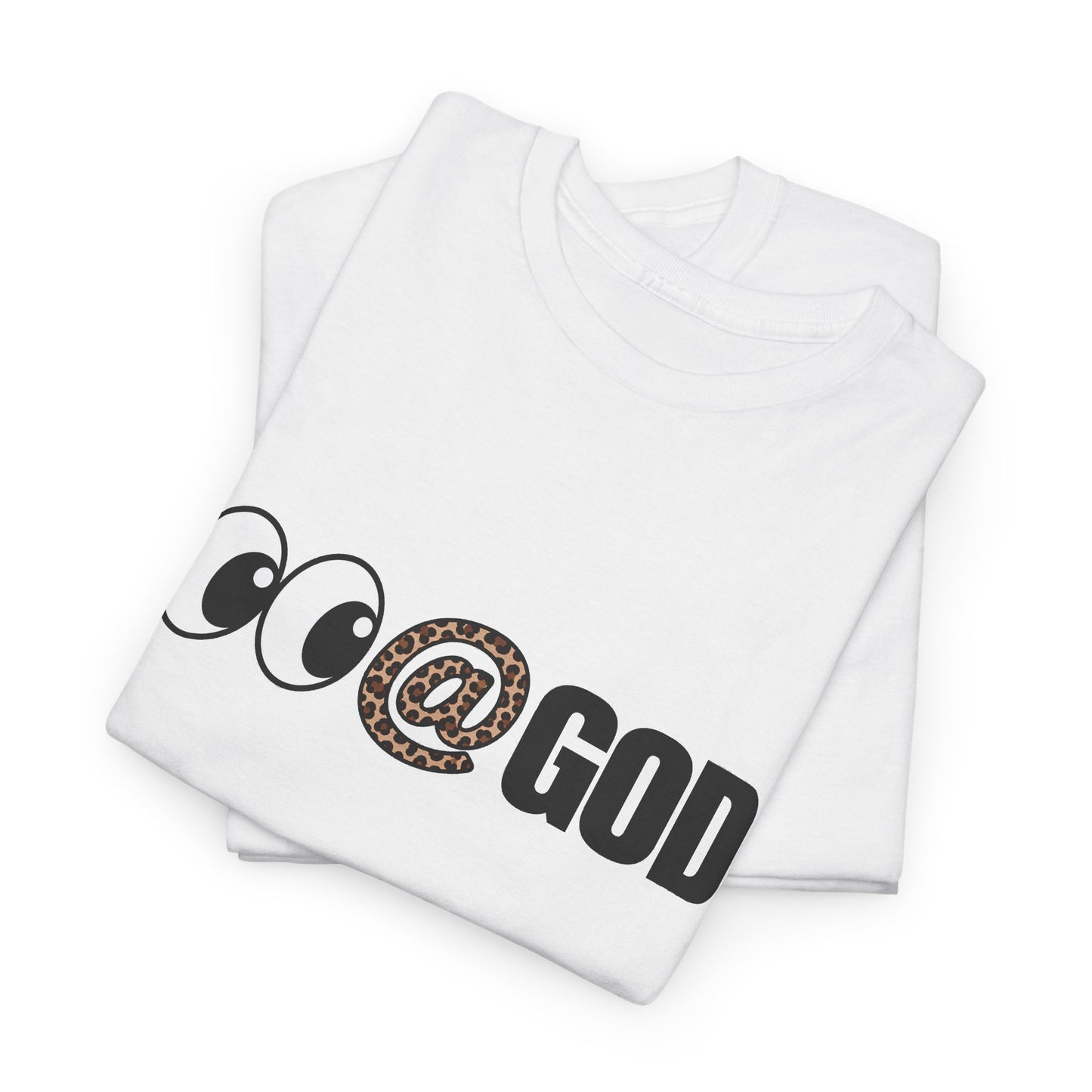 Look At God Leopard Print Graphic Tee