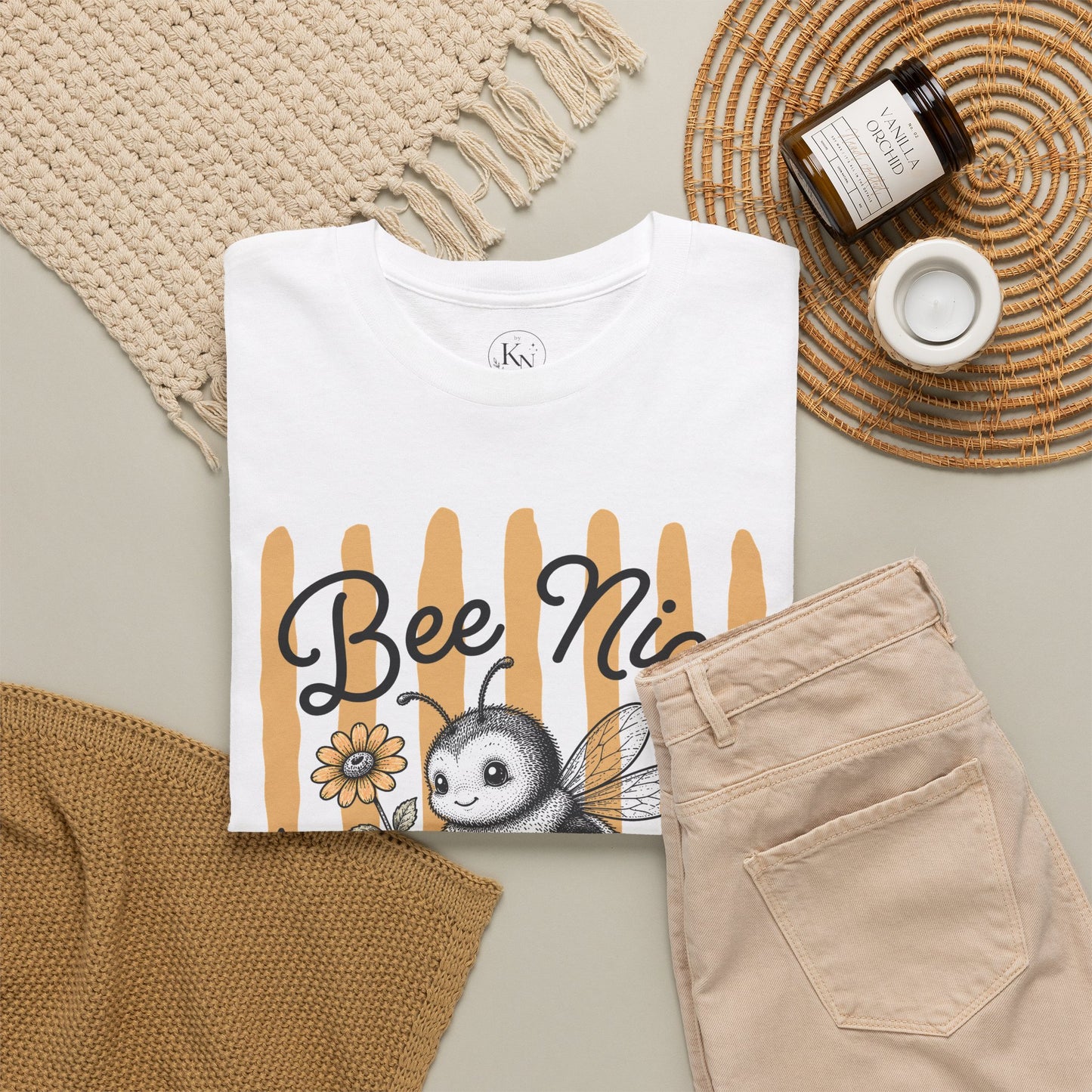 Bee Nice or Buzz Off Retro Bee Graphic Tee