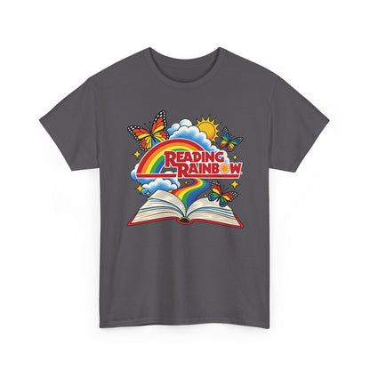 Rainbow & Butterflies Retro Book Graphic Tee