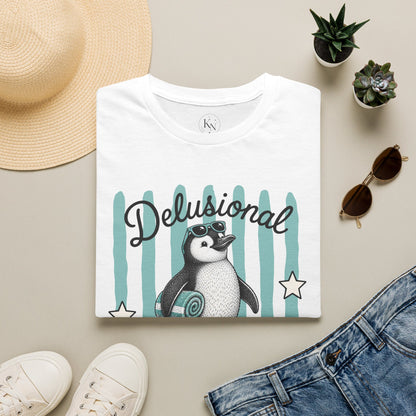 'Delusional but Hopeful' Penguin Graphic Tee