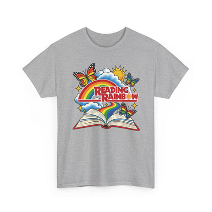 Rainbow & Butterflies Retro Book Graphic Tee