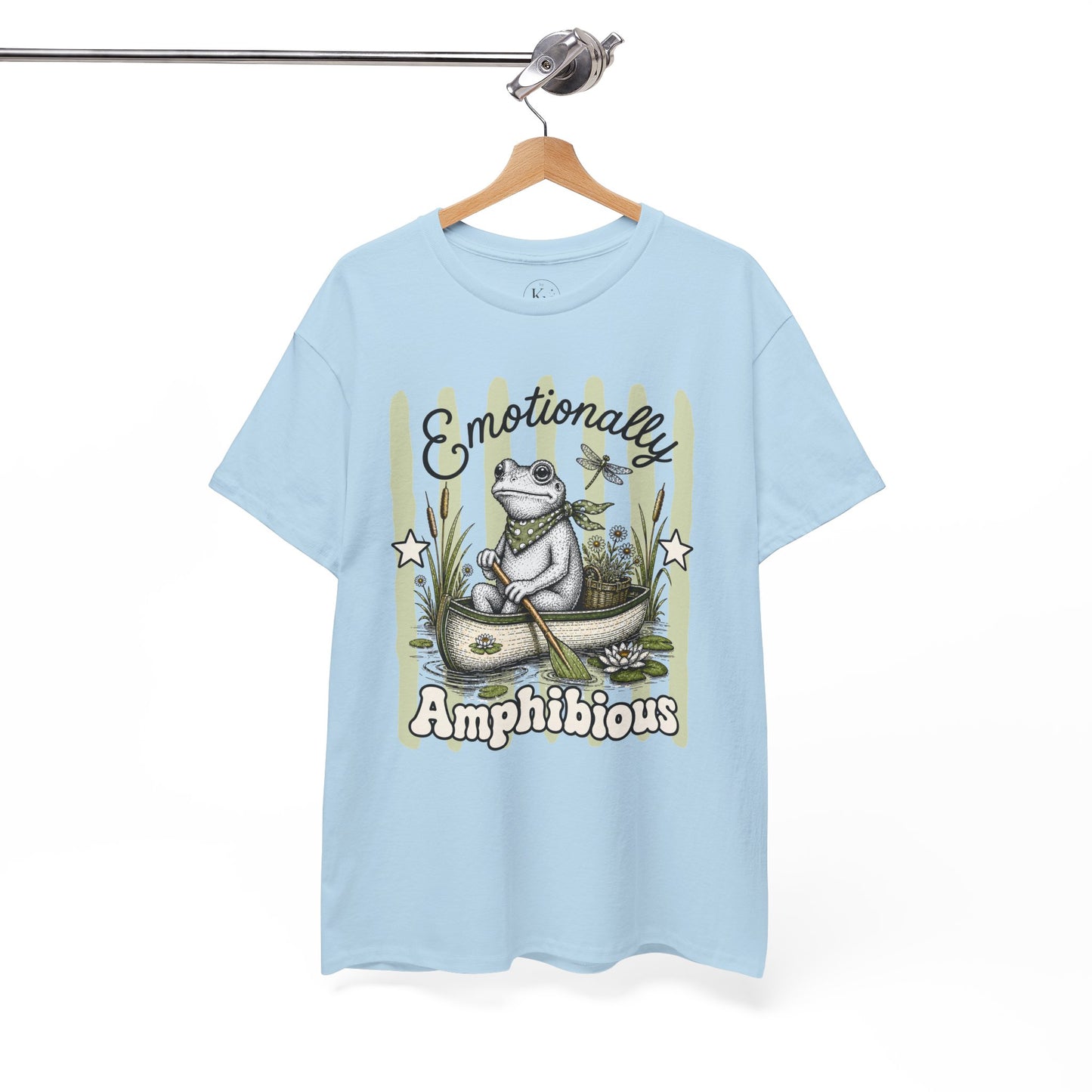 Emotionally Amphibious Retro Frog Graphic Tee