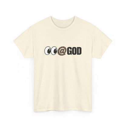 Look At God Leopard Print Graphic Tee