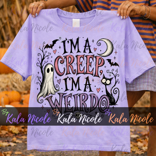 I'm A Creep I'm a Weirdo PNG