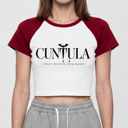 Cuntula Color Block Gothic Baby Tee
