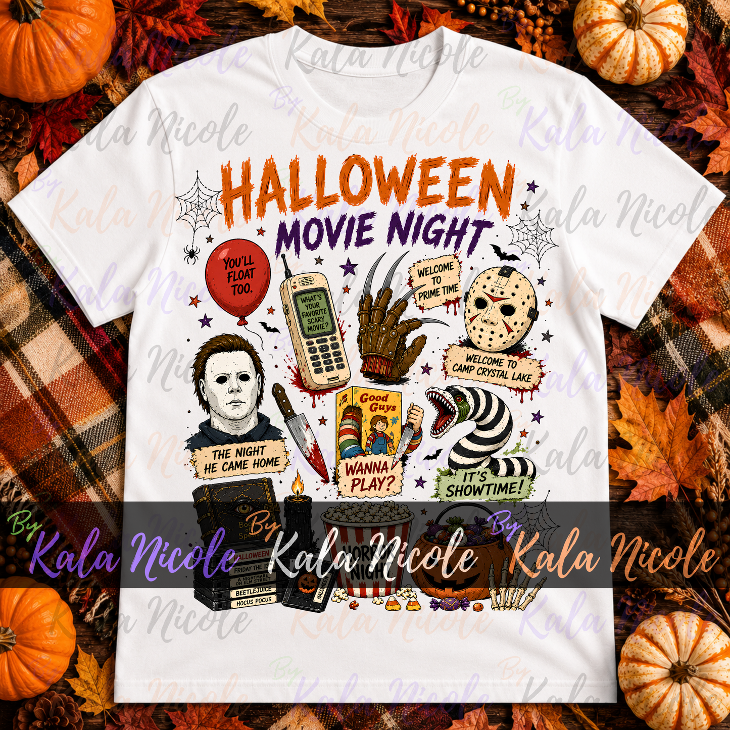 Halloween Movie Night PNG