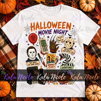 Halloween Movie Night PNG
