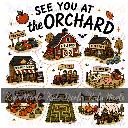 See You at the Orchard Map PNG Bundle