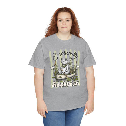 Emotionally Amphibious Retro Frog Graphic Tee