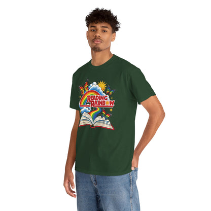 Rainbow & Butterflies Retro Book Graphic Tee