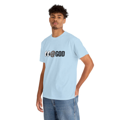 Look At God Leopard Print Graphic Tee