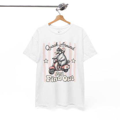 Quack Around and Find Out Retro Duck Graphic Tee