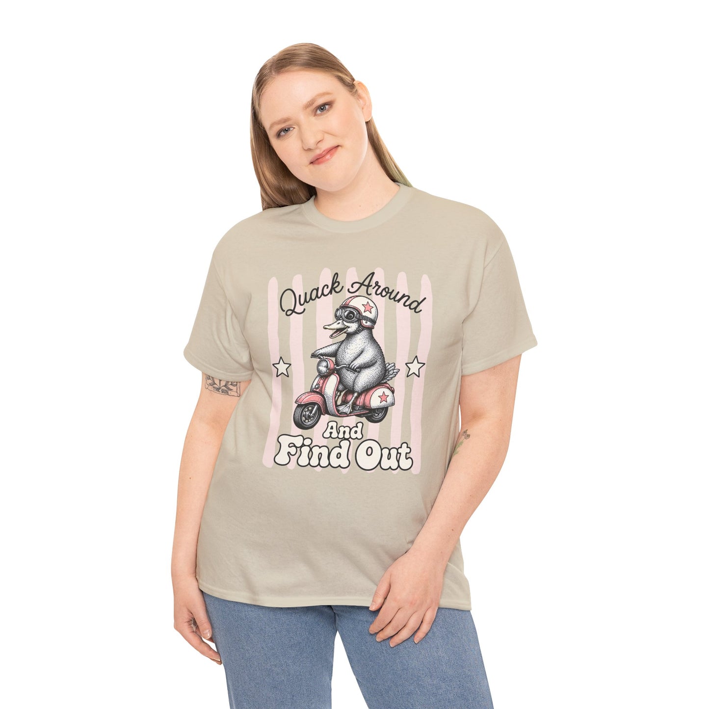 Quack Around and Find Out Retro Duck Graphic Tee