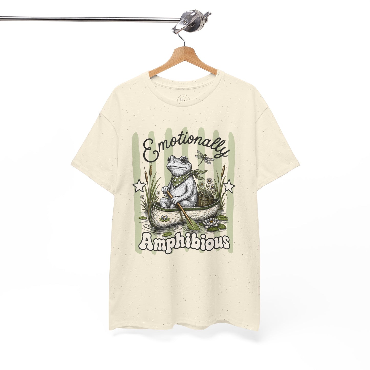 Emotionally Amphibious Retro Frog Graphic Tee