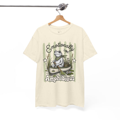 Emotionally Amphibious Retro Frog Graphic Tee