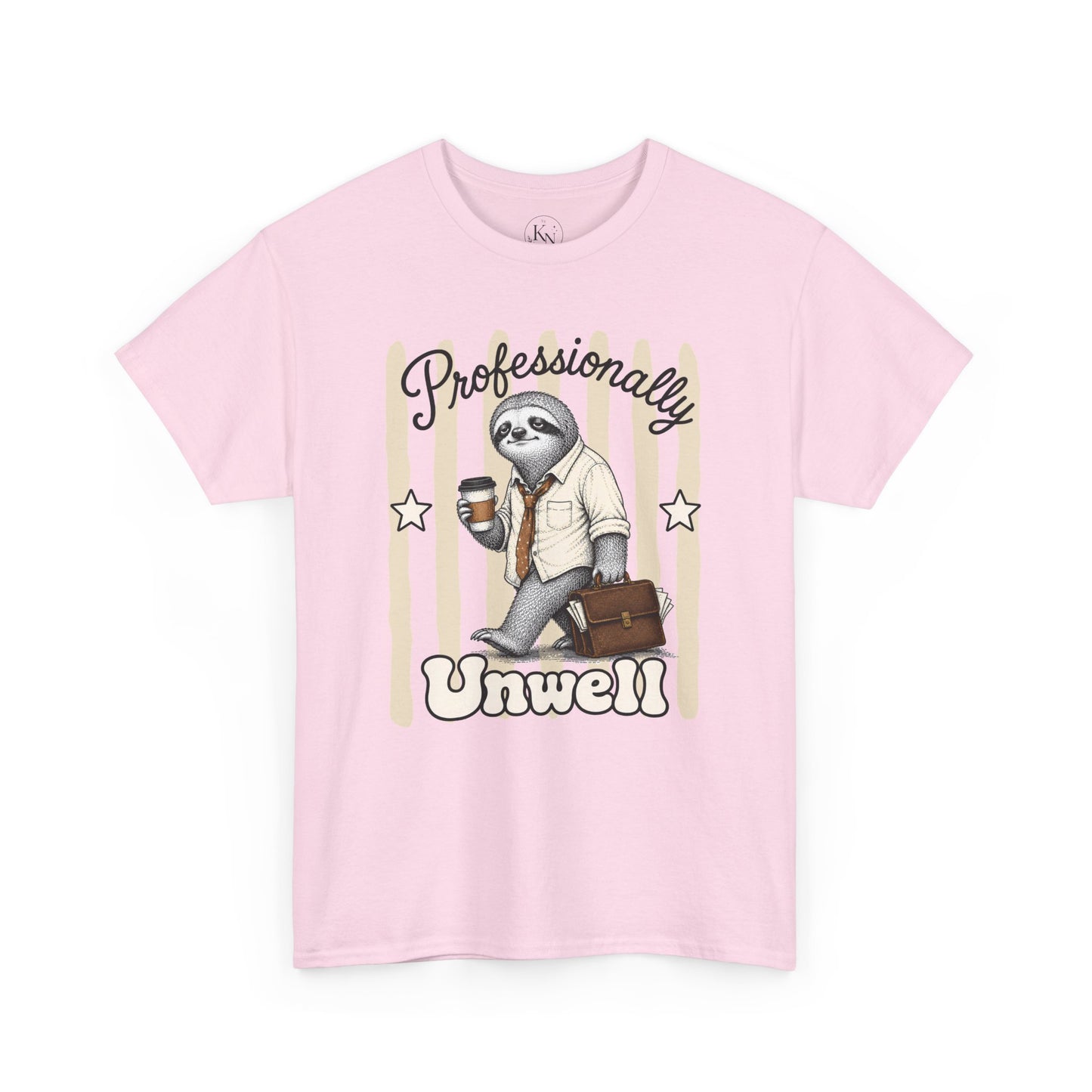 Professionally Unwell Retro Sloth Graphic Tee