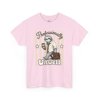 Professionally Unwell Retro Sloth Graphic Tee