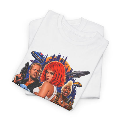 Retro Sci-Fi Character Collage Graphic Tee