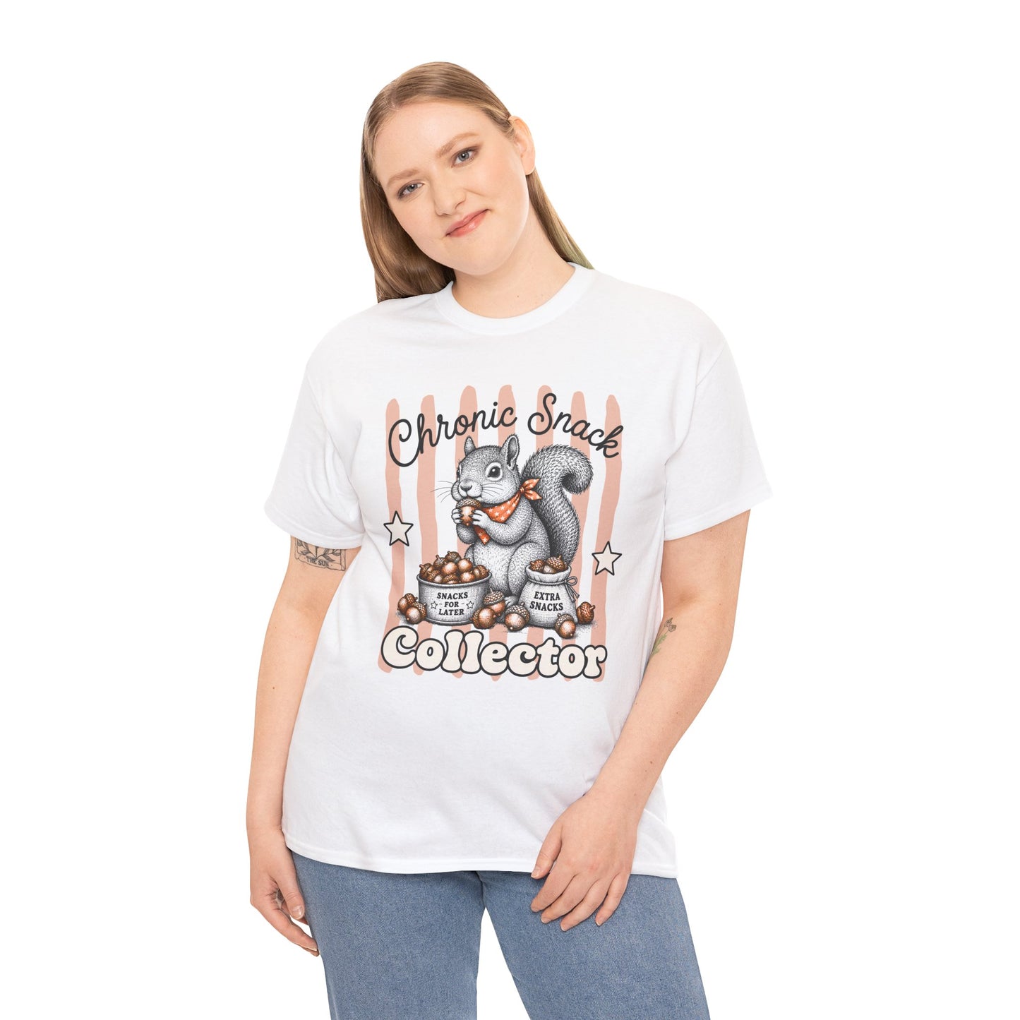 Chronic Snack Collector Retro Squirrel Graphic Tee