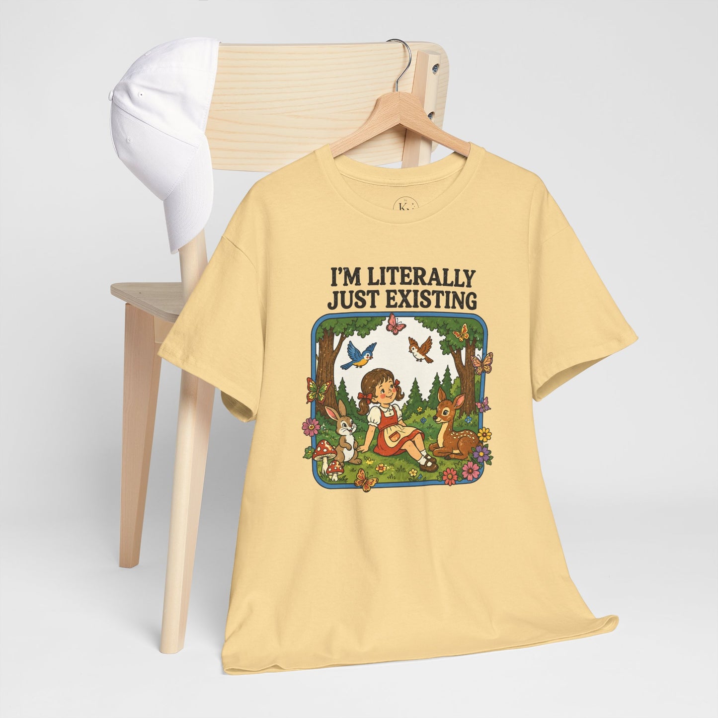 I'm Literally Just Existing Tee — Vintage Nature Graphic T-Shirt