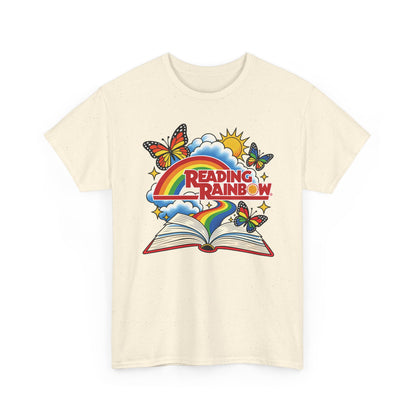 Rainbow & Butterflies Retro Book Graphic Tee