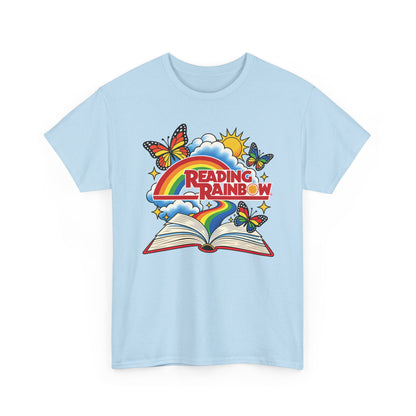 Rainbow & Butterflies Retro Book Graphic Tee