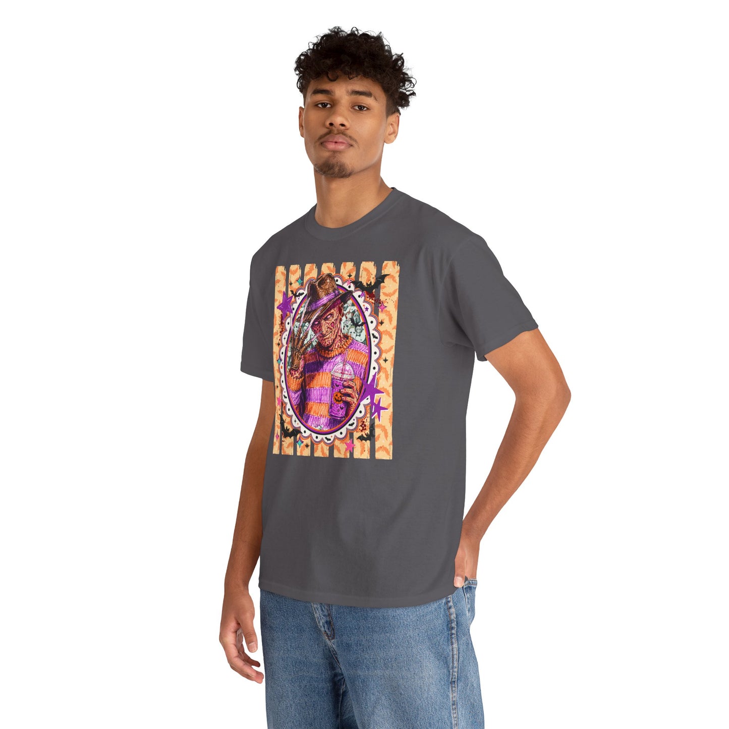 Freddy Krueger Portrait Tee — Colorful Spooky Horror Shirt