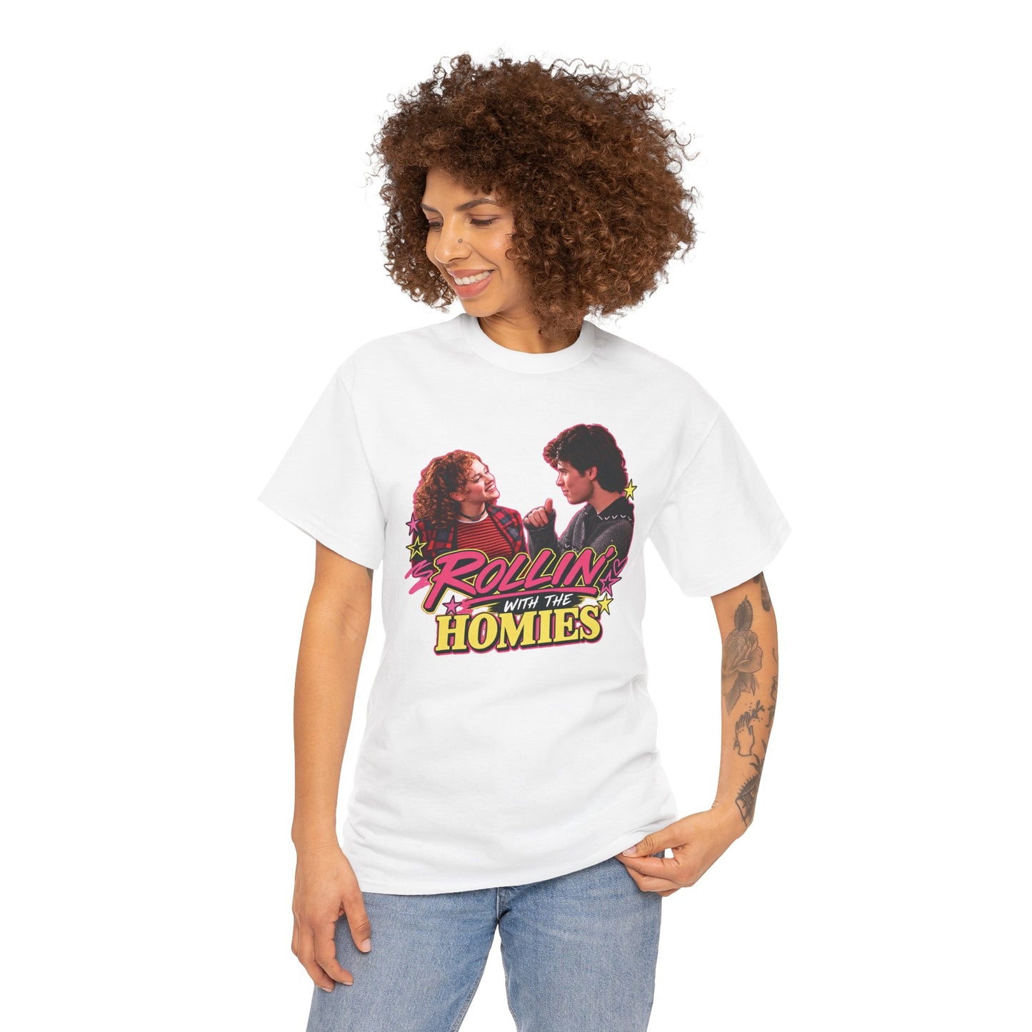 Rollin' With The Homies Tee | Retro Movie Quote Graphic Shirt