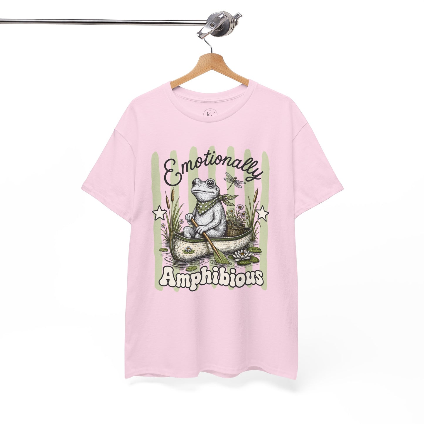 Emotionally Amphibious Retro Frog Graphic Tee