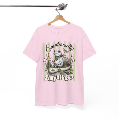 Emotionally Amphibious Retro Frog Graphic Tee