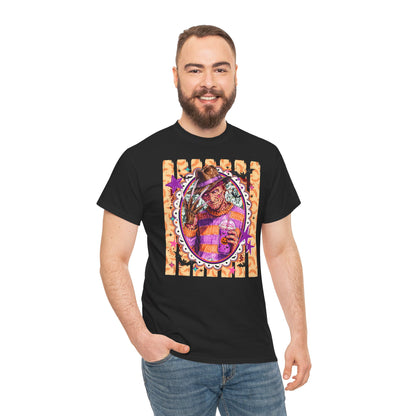 Freddy Krueger Portrait Tee — Colorful Spooky Horror Shirt