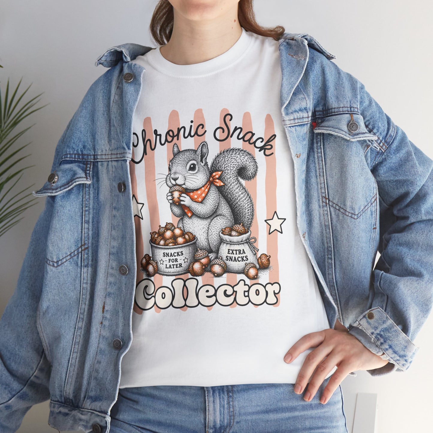 Chronic Snack Collector Retro Squirrel Graphic Tee
