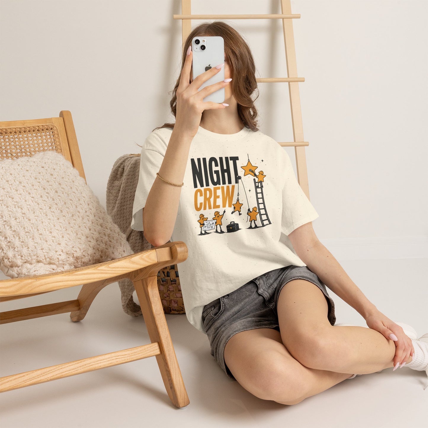 Night Crew Pop Art Tee — Stars Hanging Stars Graphic Tee