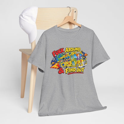 Fuck Around & Find Out Retro Comic Graphic Tee