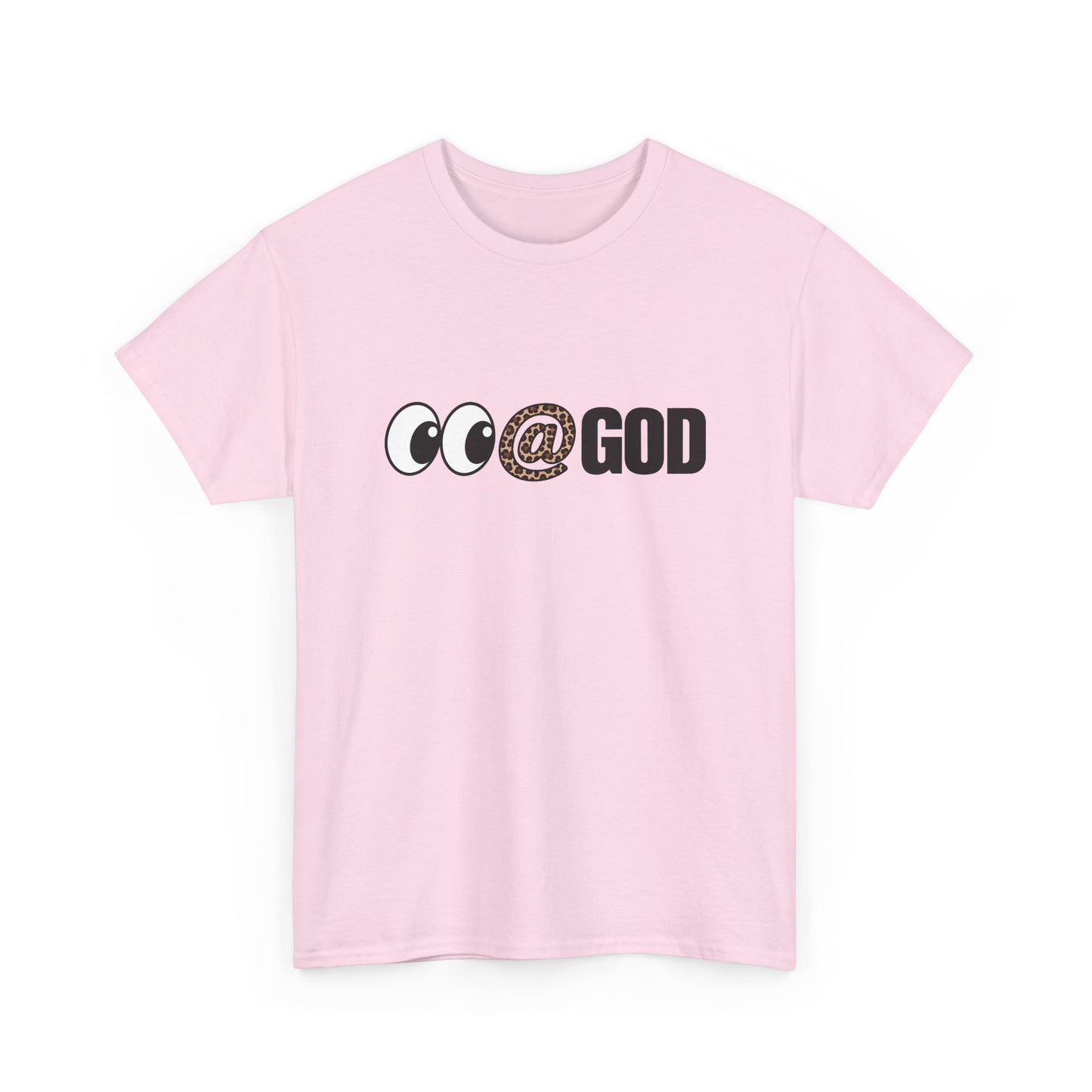Look At God Leopard Print Graphic Tee