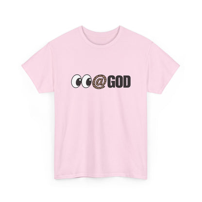 Look At God Leopard Print Graphic Tee
