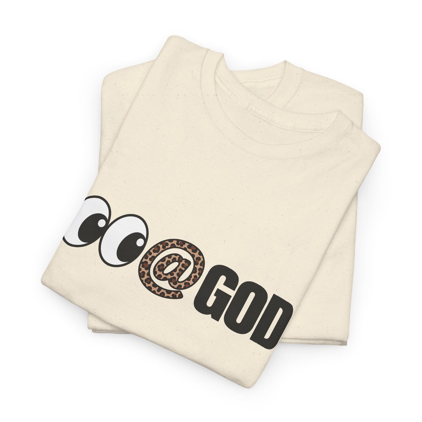 Look At God Leopard Print Graphic Tee
