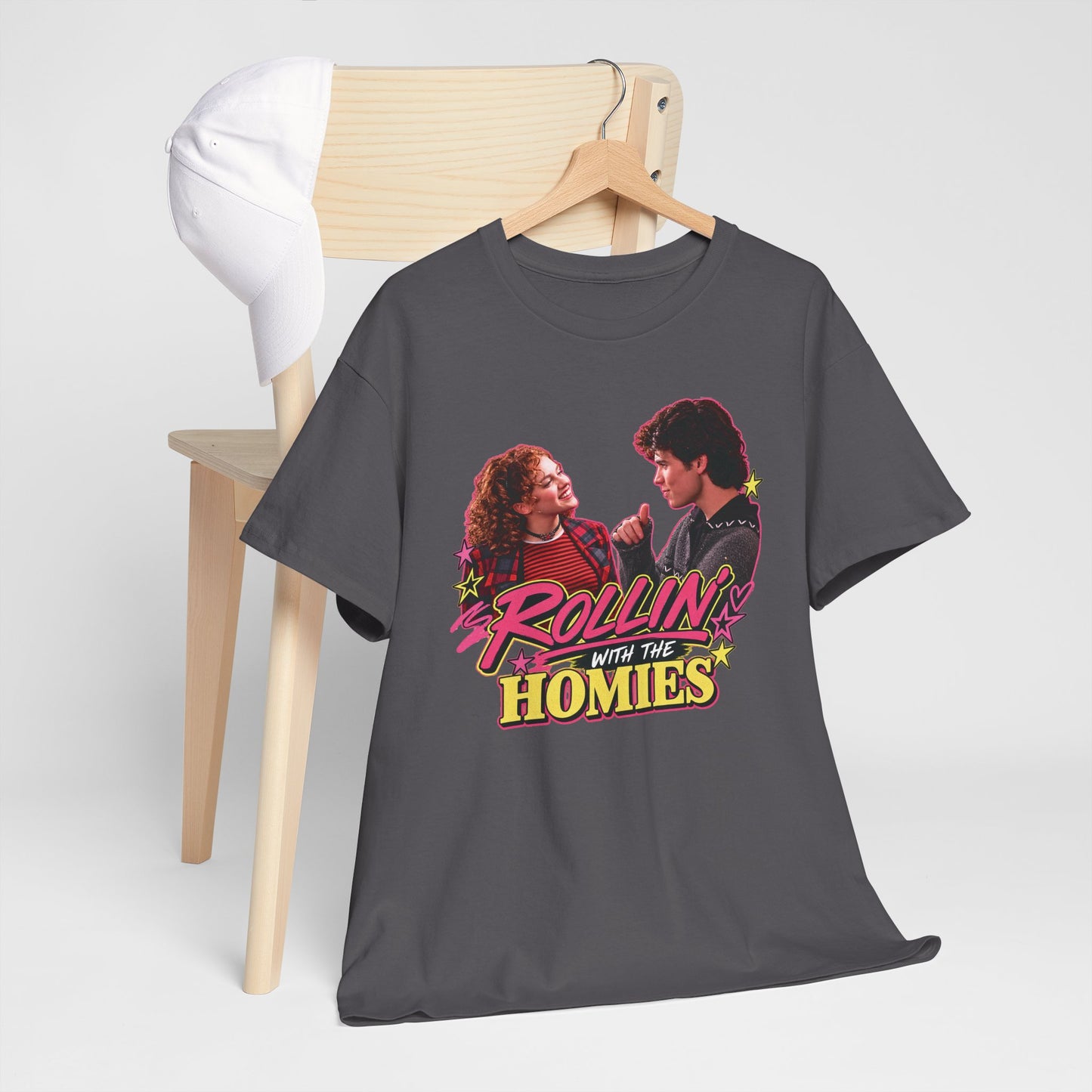 Rollin' With The Homies Tee | Retro Movie Quote Graphic Shirt