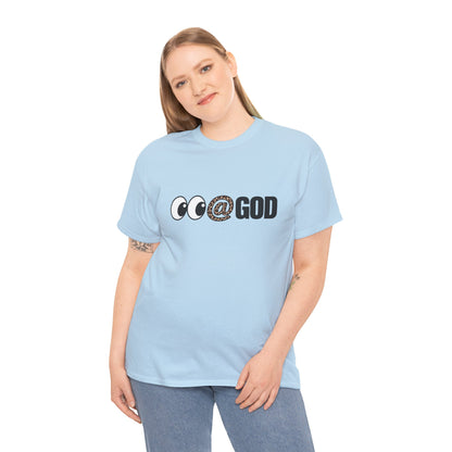 Look At God Leopard Print Graphic Tee