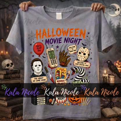 Halloween Movie Night PNG