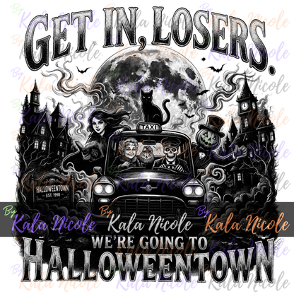Get In Losers Going To Halloweentown PNG Bundle | Trendy Halloween PNG | 90s Halloween (Digital Download)