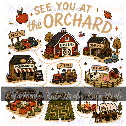 See You at the Orchard Map PNG Bundle