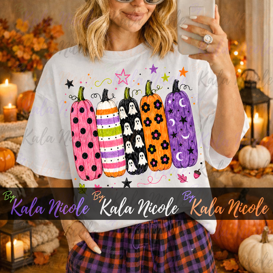 Trendy Pumpkins PNG Bundle