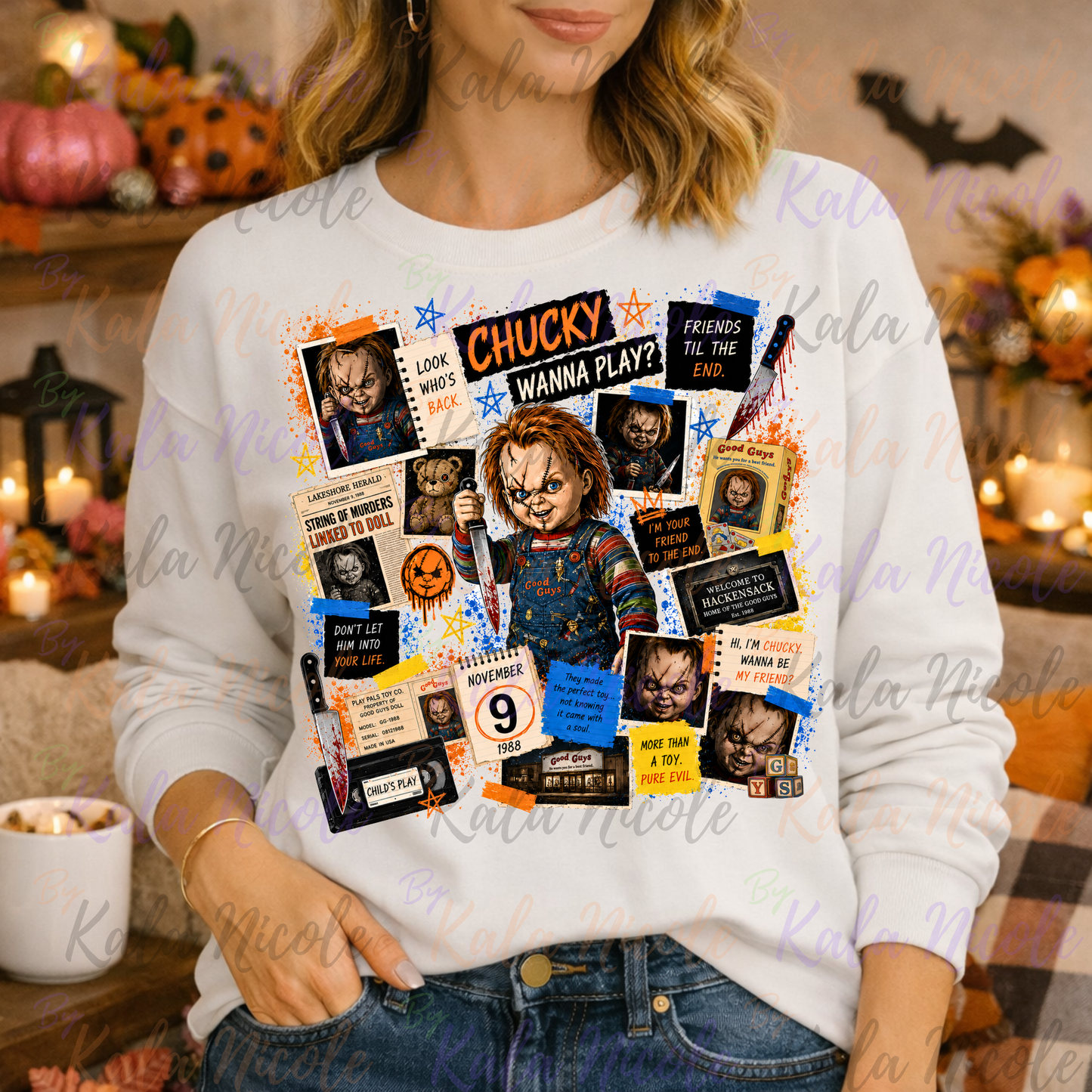 Horror Collage PNG Bundle | 12 Designs