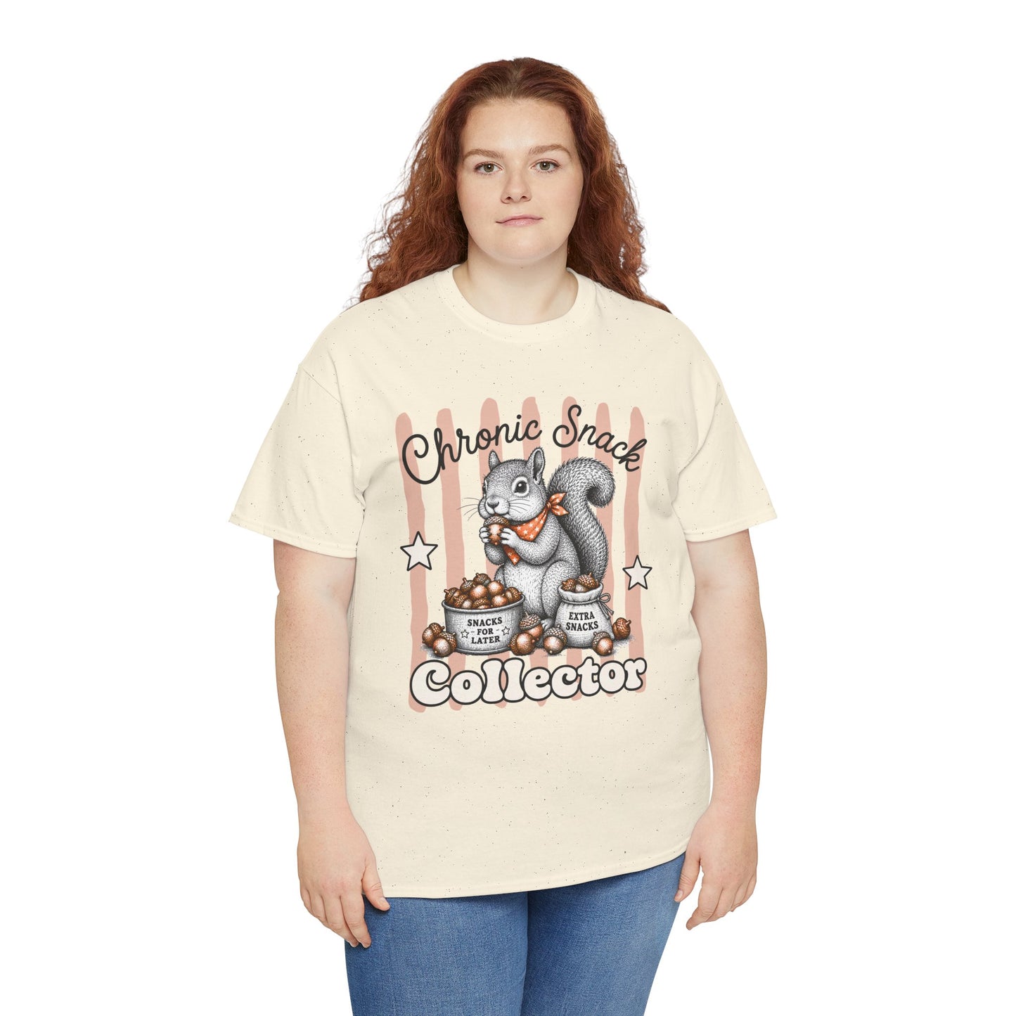 Chronic Snack Collector Retro Squirrel Graphic Tee