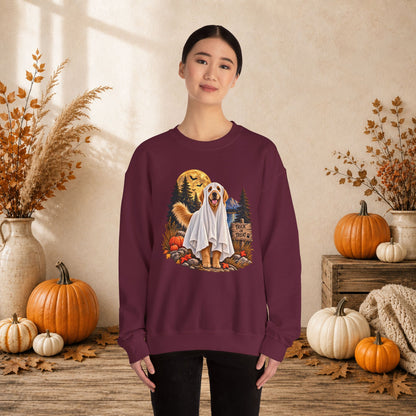 Golden Retriever Ghost Halloween Sweatshirt