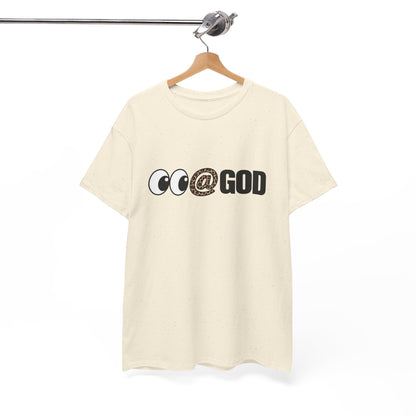 Look At God Leopard Print Graphic Tee