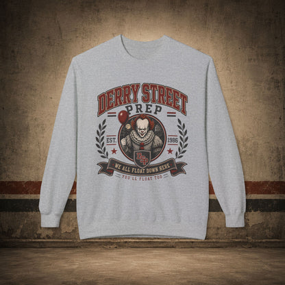 Derry Street Prep Crewneck Sweatshirt – Retro Horror School Logo