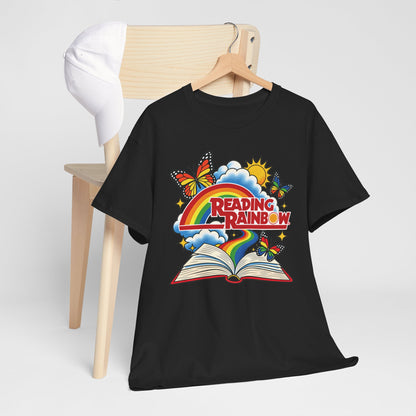 Rainbow & Butterflies Retro Book Graphic Tee
